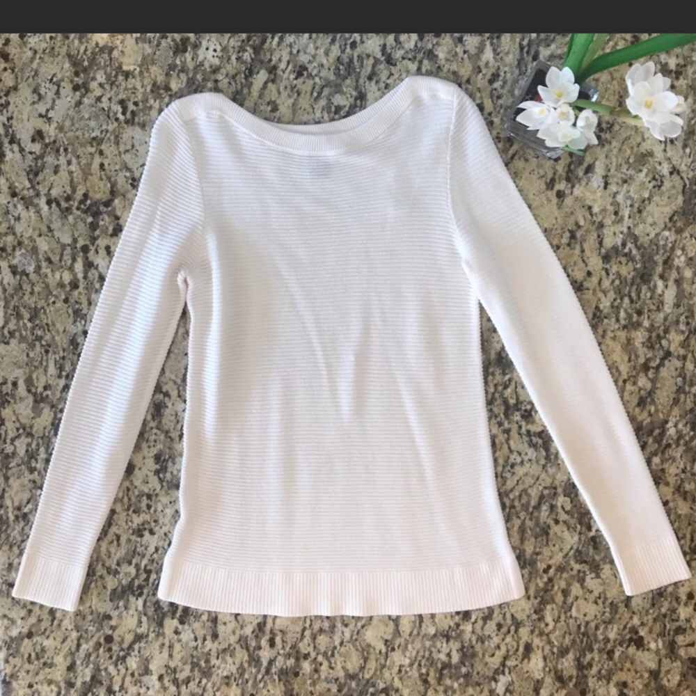 Ann Taylor factory ribbed sweater time in plum